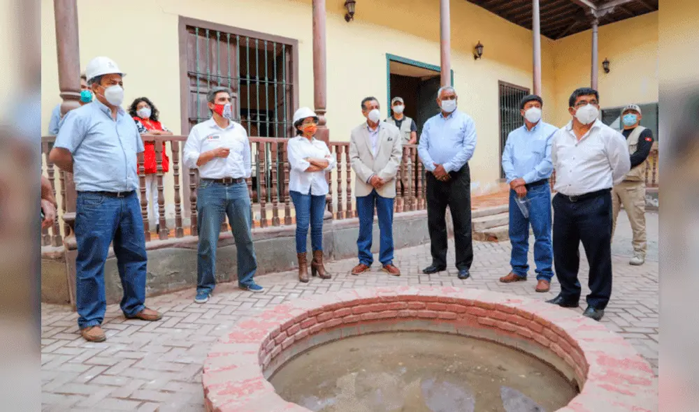 Las autoridades visitaron los ambientes de la histórica Casa Motjoy. Foto: Municipalidad Provincial de Lambayeque