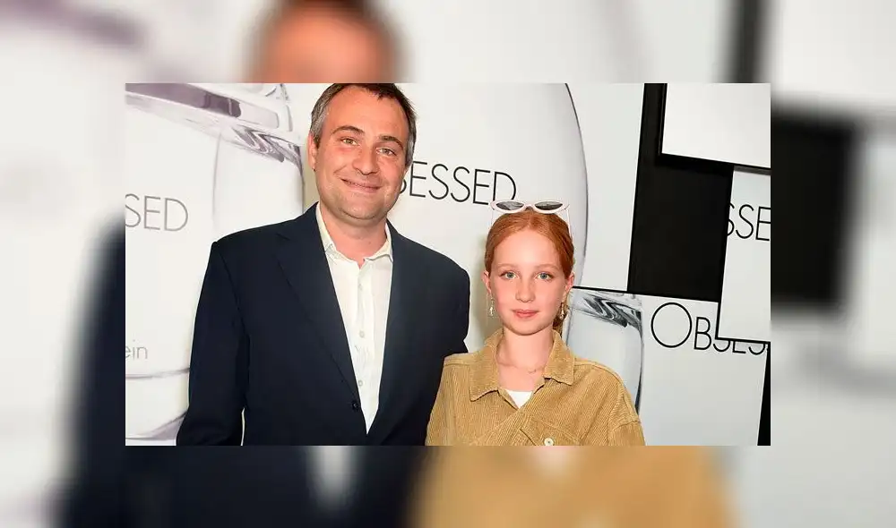 Iris Annabel Goldsmith junto a su padre Ben en 2017. Foto: El País.