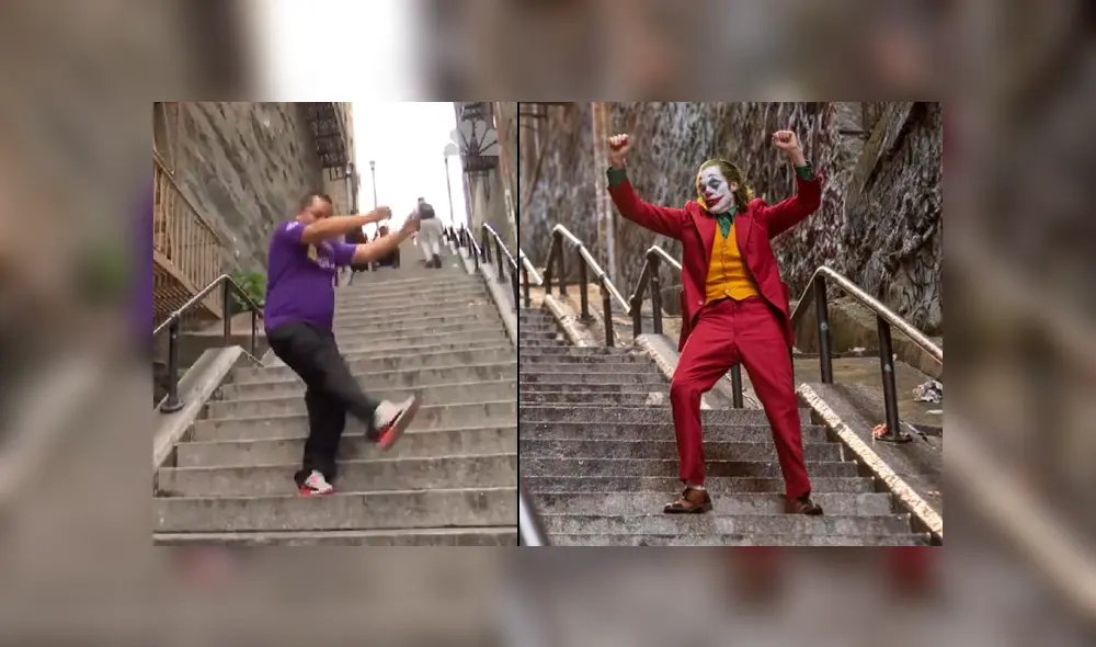 Facebook viral: hincha de Alianza Lima se graba bailando como el Joker de Joaquin Phoenix en escaleras de Nueva York