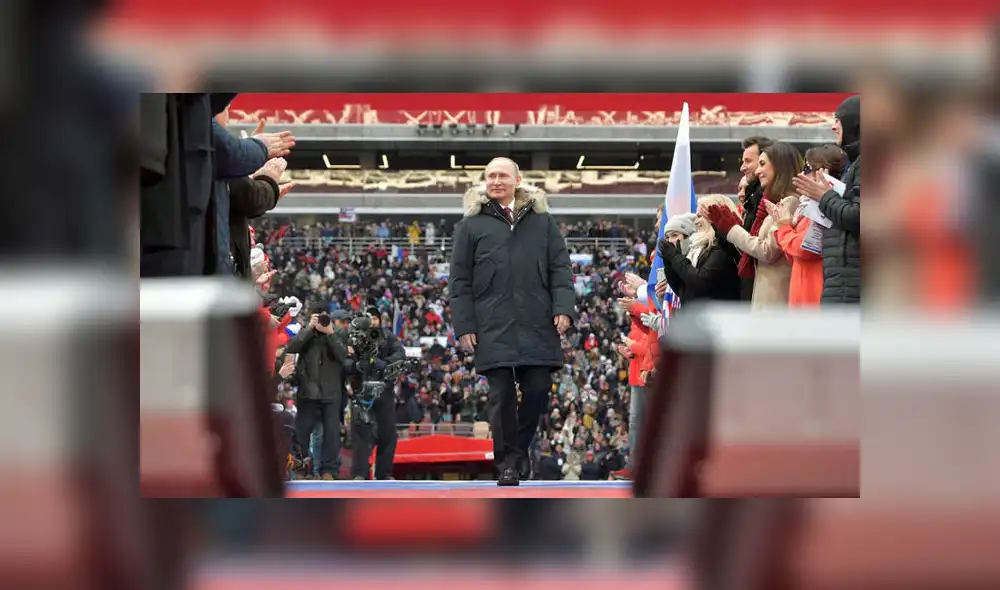 Vladimir Putin cierra campaña presidencial exhortando a rusos a votar Vladimir Putin cierra campaña presidencial exhortando a rusos a votar