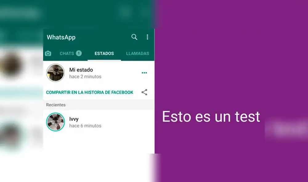 El proceso para compartir estados de WhatsApp en Facebook es sencillo.