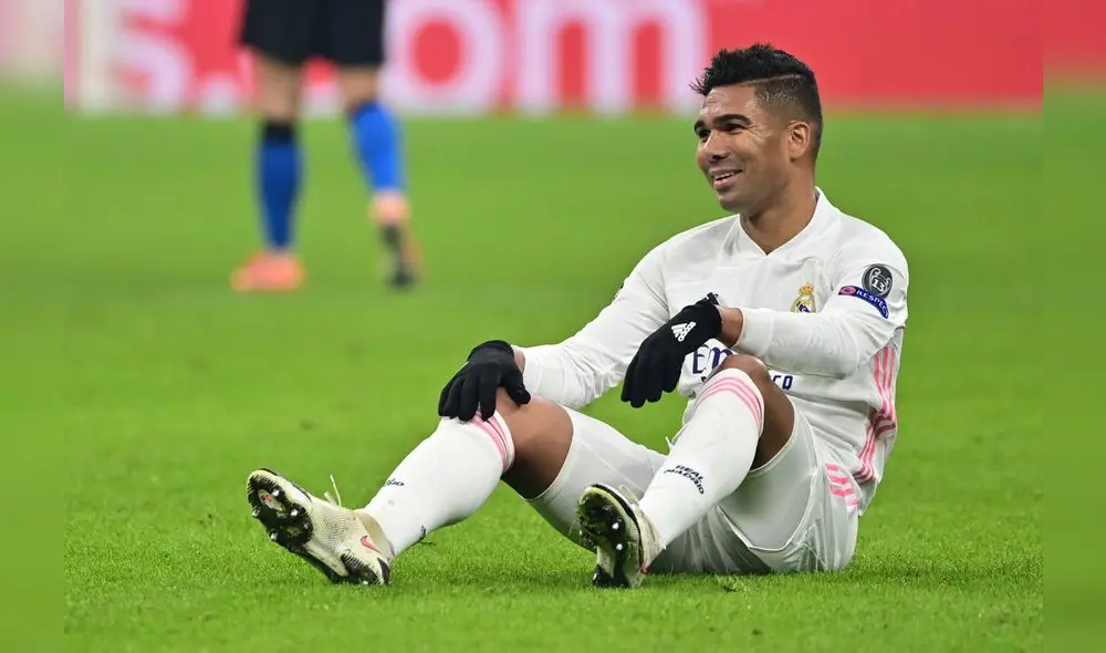 Casemiro será titular ante el Borussia Monchengladbach. Foto: AFP