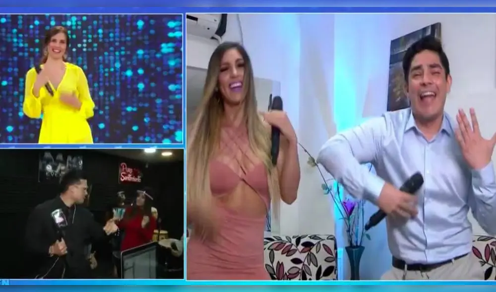 El programa presentó imágenes de las primeras presentaciones de los artistas en La joven sensación. (Foto: Captura América TV) El programa presentó imágenes de las primeras presentaciones de los artistas en La joven sensación. (Foto: Captura América TV)