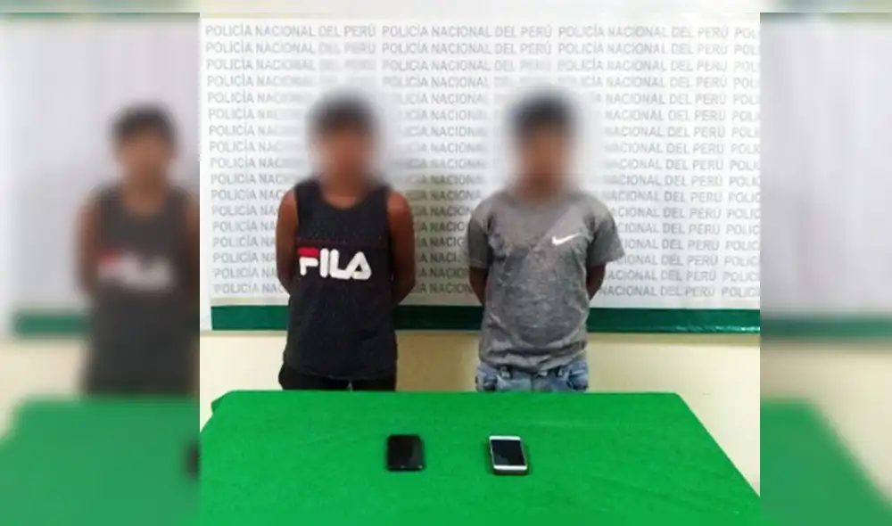 Arrepentimiento. Uno de los detenidos entregó el celular que robó a adolescentes..