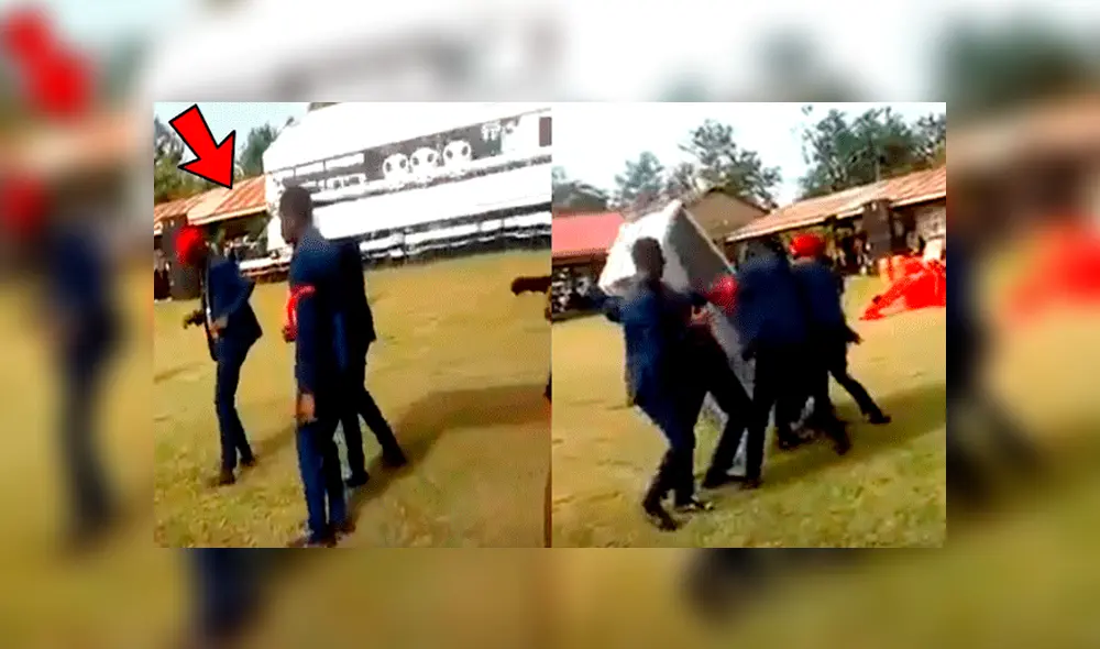 YouTube viral: hombres danzan con ataúd en hombros y un descuido hace que el cadáver caiga [VIDEO]