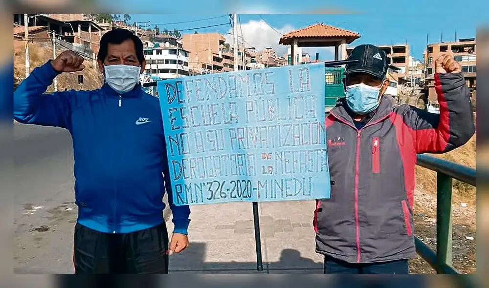 Profesores protestaron ayer. Profesores protestaron ayer.