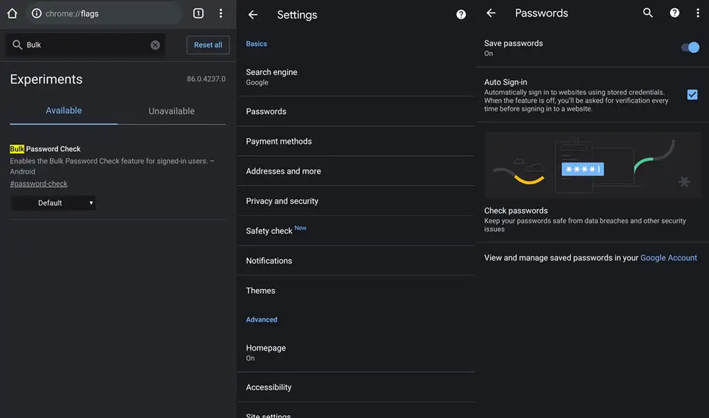 Función de verificación de contraseñas. | Foto: XDA-Developers