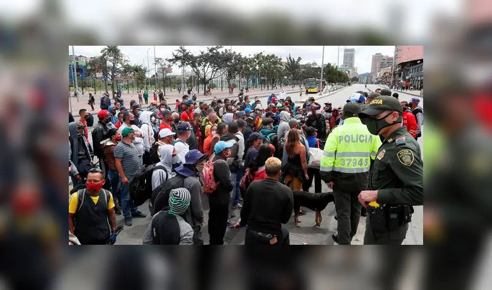 Bogotá entró en alerta naranja y cuarentena estricta por sectores ante COVID-19. Foto: EFE. Bogotá entró en alerta naranja y cuarentena estricta por sectores ante COVID-19. Foto: EFE.