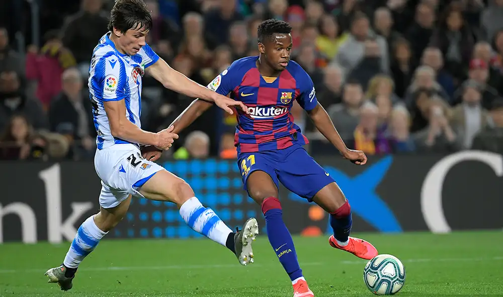 Sin Lionel Messi ni los referentes: el 11 renovado del Barcelona. Foto: AFP Sin Lionel Messi ni los referentes: el 11 renovado del Barcelona. Foto: AFP