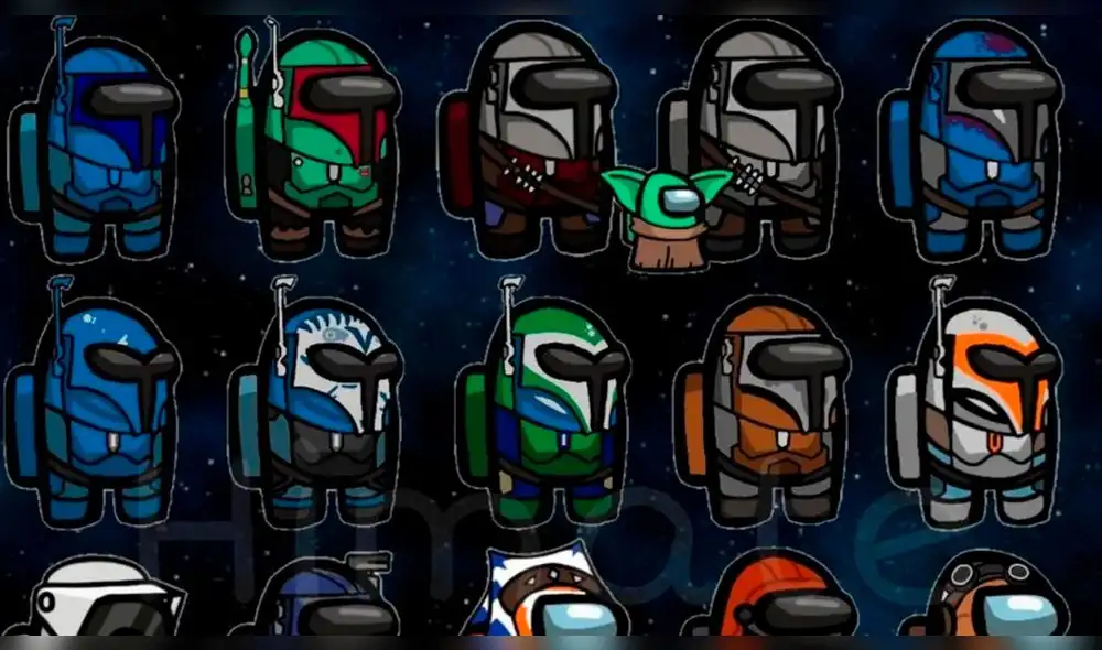 Hitmane comenta que todos las skins de The Mandalorian para Among Us fueron trabajadas en Pain 3D. Foto: Hitmane