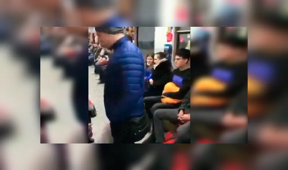 Video es viral en Facebook. El hombre ha causado gran indignación entre los internautas al ser captado usando su peculiar maniobra para lograr un asiento en transporte público