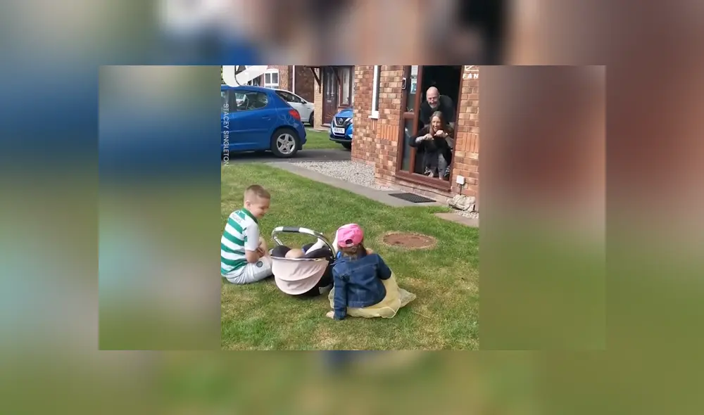 A través de Facebook se hizo viral el tierno momento en que unos niños visitan a sus abuelo en medio de la cuarentena. A través de Facebook se hizo viral el tierno momento en que unos niños visitan a sus abuelo en medio de la cuarentena.