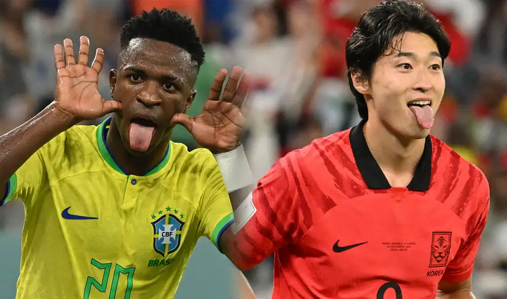 Brasil vs. Corea del Sur: ambas escuadras se miden por octavos de final del Mundial Qatar 2022. Foto: composición La República/AFP