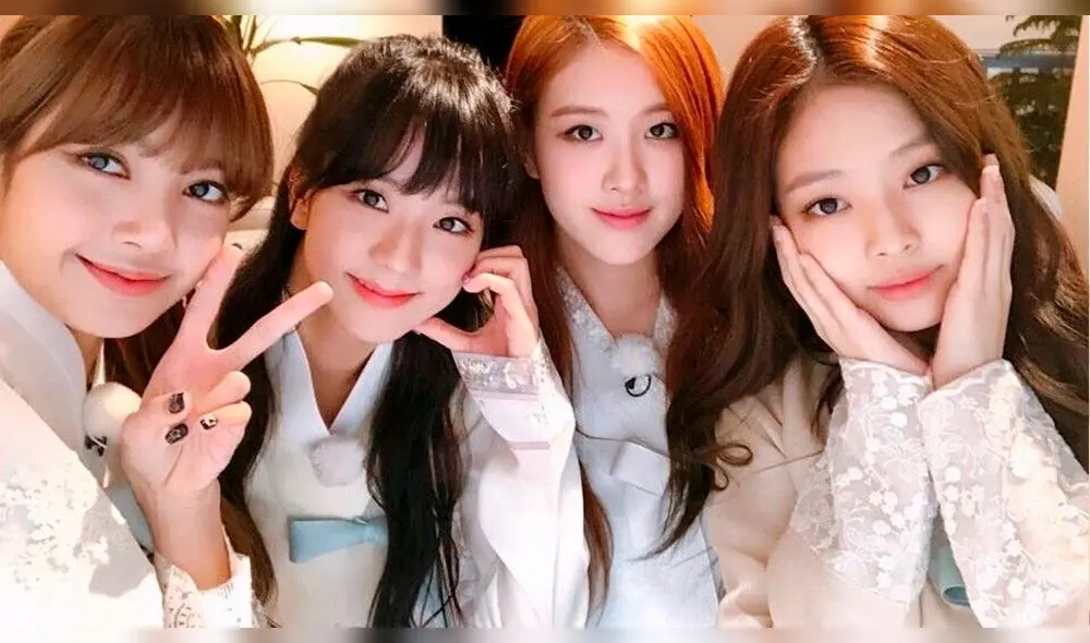 Las integrantes de BLACKPINK vistiendo el tradicional vestido coreano, Hanbok, en tonos pasteles. Las integrantes de BLACKPINK vistiendo el tradicional vestido coreano, Hanbok, en tonos pasteles.