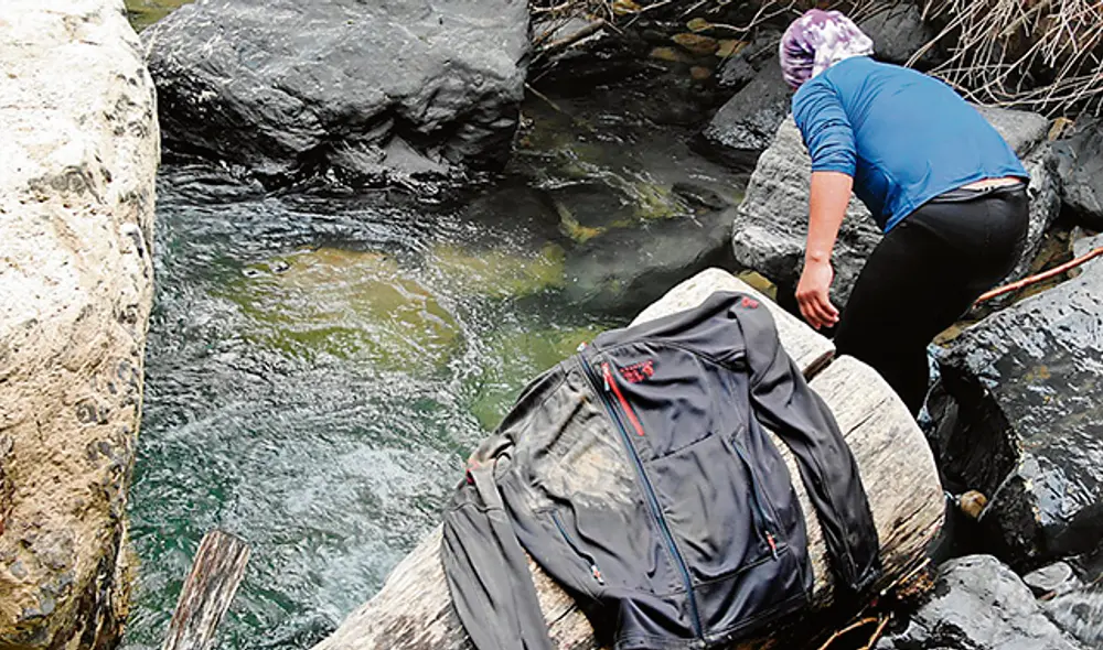 Encuentran casaca y zapatilla de Giacomo Boccoleri en Yauyos