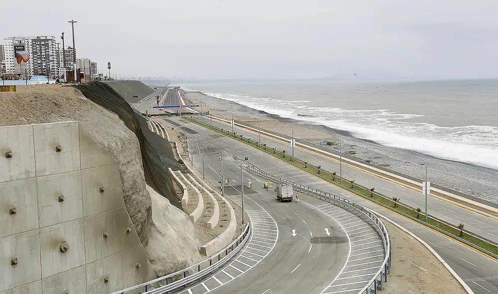 Vía rápida. Obra permitirá viajar desde Chorrillos hasta La Punta en solo 25 minutos. Foto: difusión