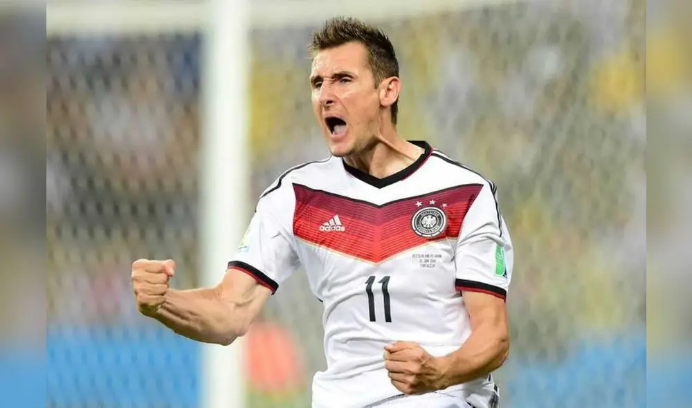 Klose fue campeón mundial con Alemania en Brasil 2014. Foto: Google. Klose fue campeón mundial con Alemania en Brasil 2014. Foto: Google.