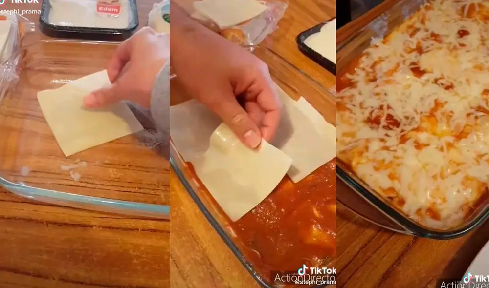 Desliza las imágenes para conocer más sobre la preparación de este exquisito platillo italiano. Foto: captura de TikTok/Stephanie Prado