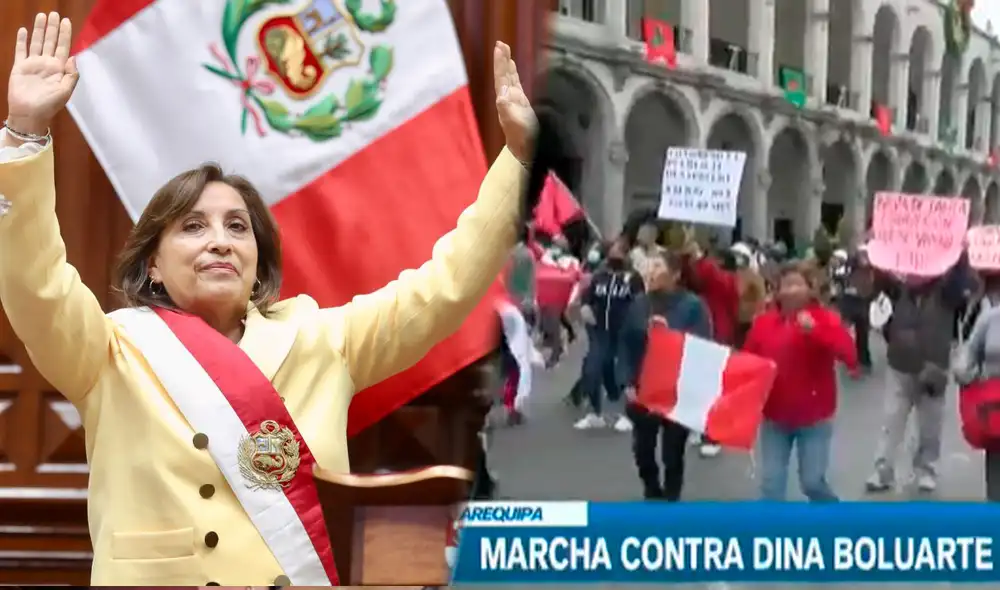Dina Boluarte era la vicepresidenta de la República. Foto: composición GLR Dina Boluarte era la vicepresidenta de la República. Foto: composición GLR