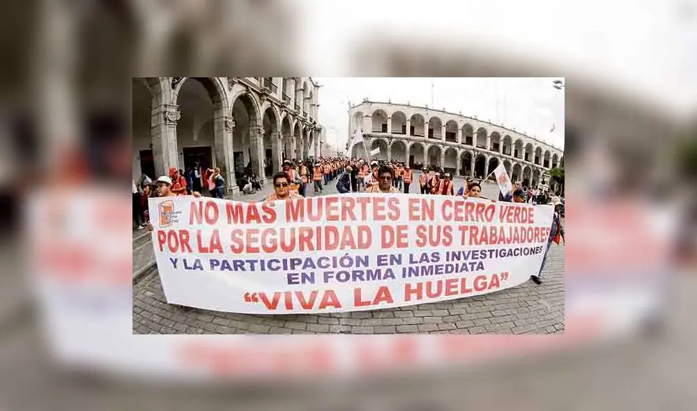 Trabajadores de Cerro Verde dicen que minera los quiere despedir por paro Trabajadores de Cerro Verde dicen que minera los quiere despedir por paro