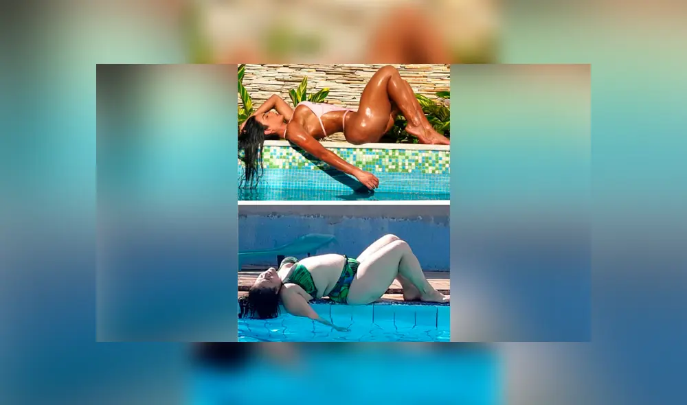 La mujer reta a la industria de la moda, para demostrar lo absurdas que son las poses de algunas modelos. Foto: captura