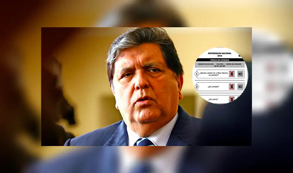 Facebook Viral: 'Referéndum Nacional' sobre Alan García se vuelve furor en redes [FOTO] 