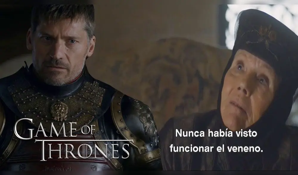 Jamie Lannister derrotó a los Tyrell, pero Lady Olenna tenía un secreto que revelar antes de su caída - Crédito: HBO