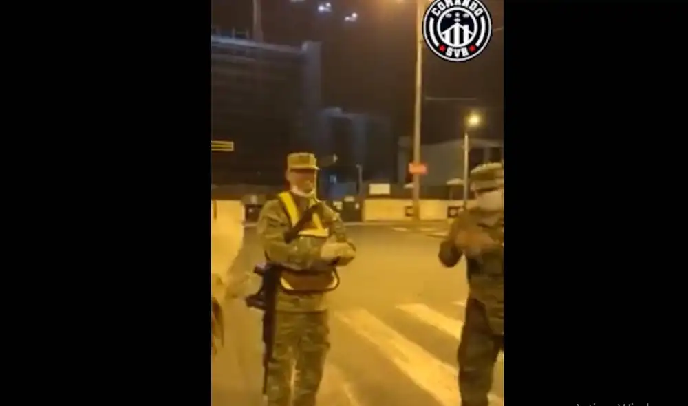 Hinchada de Alianza Lima compartió video de militares en plena cuarentena. Foto: Facebook