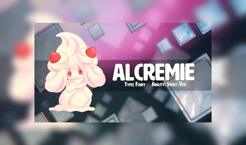 Alcremie es un pokémon de tipo Hada que encontrarás en Galar