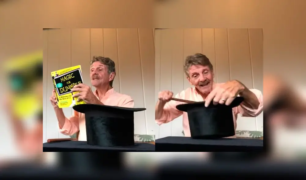 Desliza las imágenes para ver el divertido truco de magia que hizo un anciano. Foto: RM Video