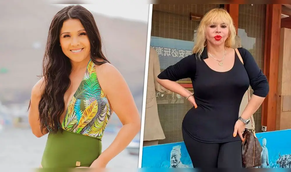 Tula Rodríguez y Susy Díaz se muestran en inédita foto en sus épocas de bailarinas. Foto: composición