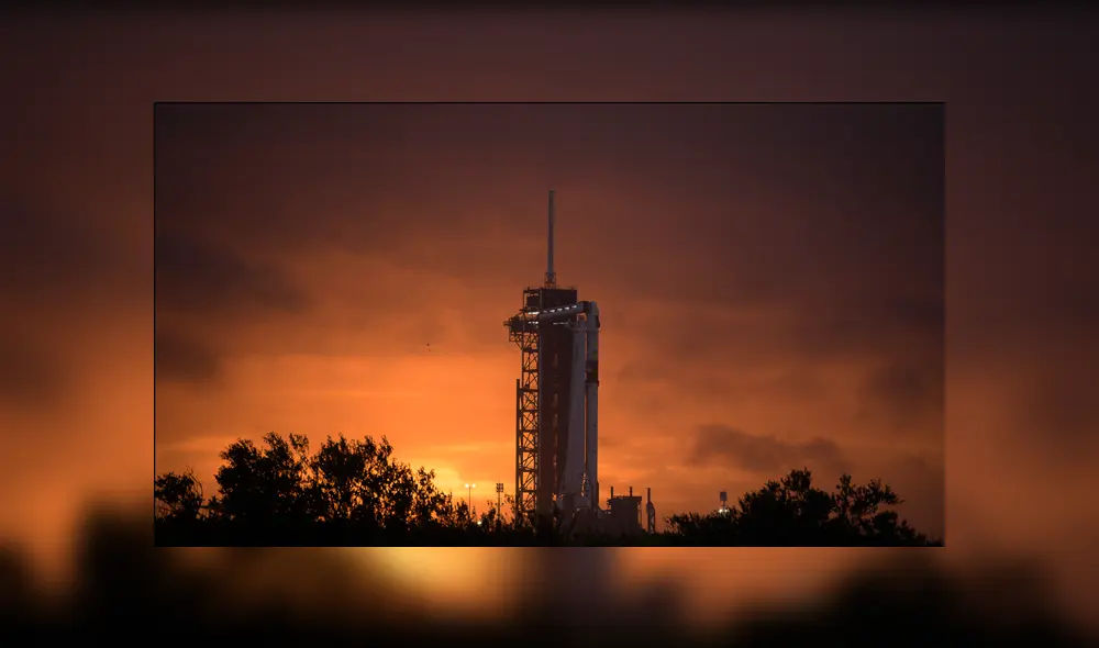 El transbordador Crew Dragon se prepara para despegar a la ISS. Foto: NASA