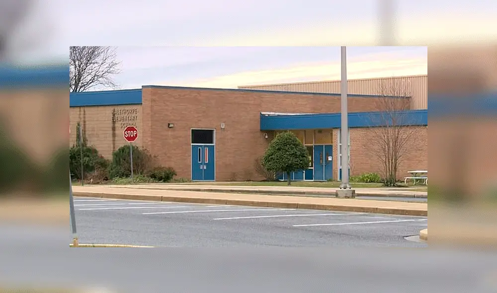 Halethorpe Elementary School de Baltimore, donde enseñaba la docente. Fuente: WJZ-TV.