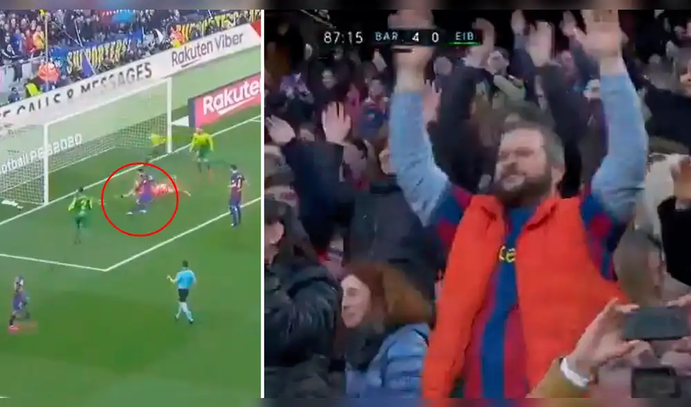 Lionel Messi anota póker en el Barcelona vs. Eibar por la Liga Santander.