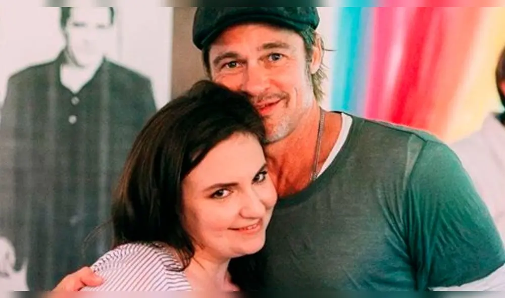 Lena Dunham, la actriz que le robó un beso a Brad Pitt durante un avant premier Lena Dunham, la actriz que le robó un beso a Brad Pitt durante un avant premier