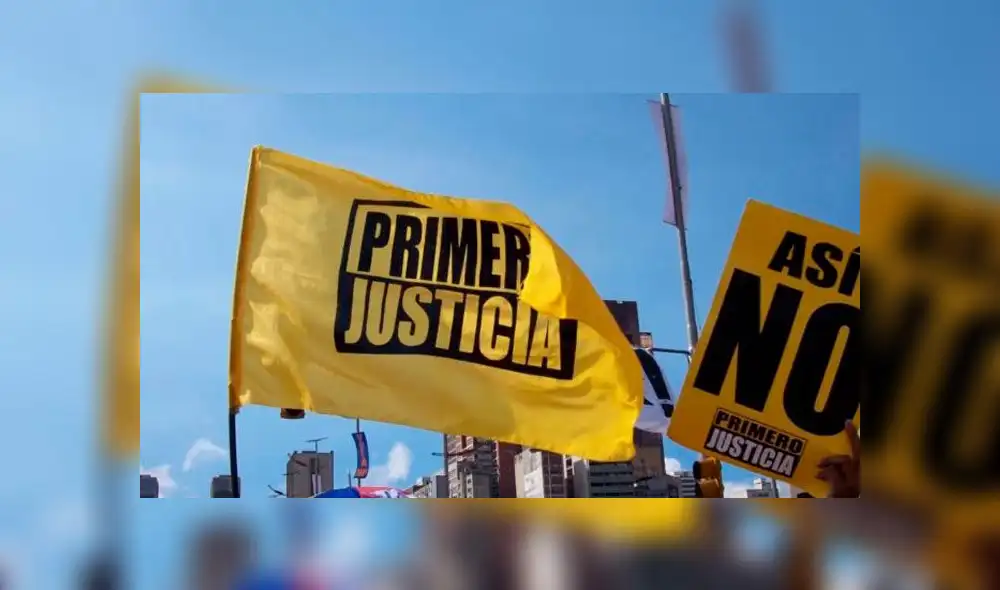 Banderas del partido opositor venezolano Primero Justicia. Foto: El Naional. Banderas del partido opositor venezolano Primero Justicia. Foto: El Naional.