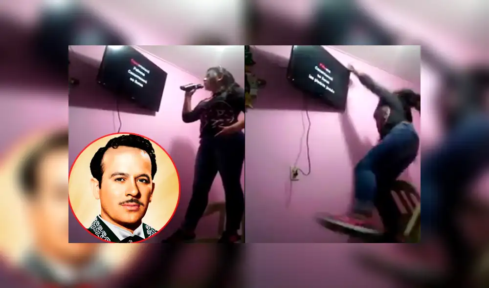 Facebook: joven quiso cantar como Pedro Infante e inesperado accidente lo malogra todo [VIDEO]