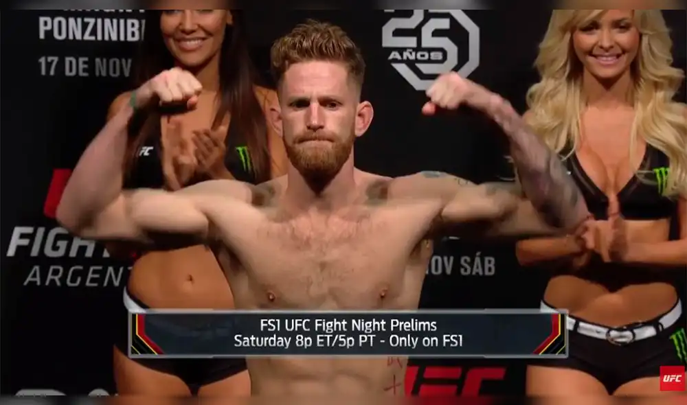 Humberto Bandenay perdió por decisión unánime en el UFC Argentina