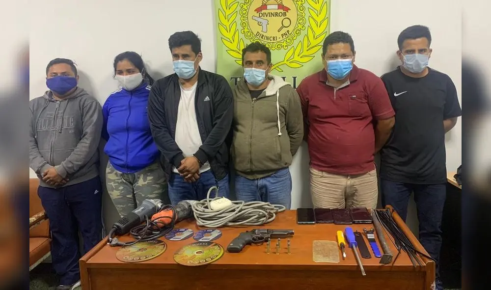 La captura estuvo a cargo de efectivos policiales de la Sección de Robos de la División de Investigación Criminal de Trujillo.