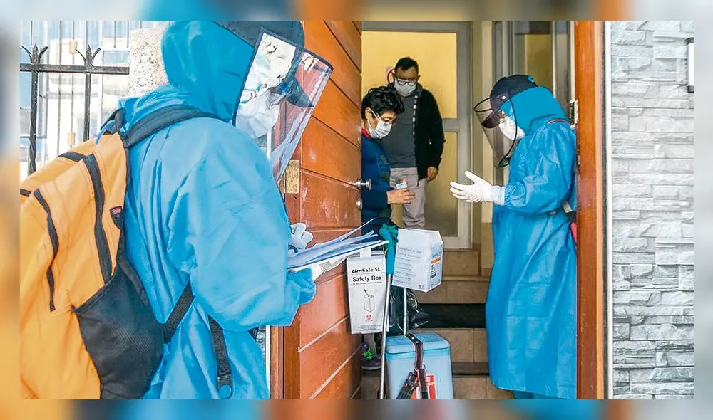 Toman muestras en casas Toman muestras en casas