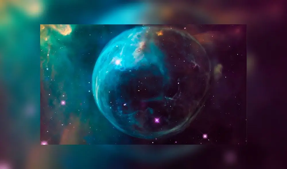 Un físico teórico propone que nuestra galaxia y las galaxias cercanas están dentro de una gigantesca burbuja. Imagen: Nebulosa de la Burbuja captada por la NASA.