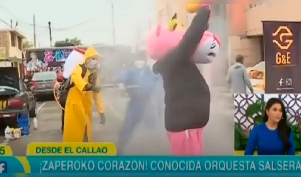 Zaperoko dona almuerzos y desinfecta calles en el Callao durante transmisión en vivo con Mujeres al mando Zaperoko dona almuerzos y desinfecta calles en el Callao durante transmisión en vivo con Mujeres al mando