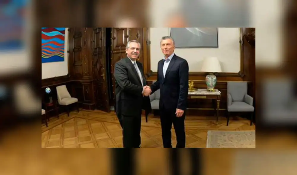 Mauricio Macri y Alberto Fernández se reunieron en la Casa Rosada y tuvieron un encuentro de más de 1 hora. Foto: Presidencia Mauricio Macri y Alberto Fernández se reunieron en la Casa Rosada y tuvieron un encuentro de más de 1 hora. Foto: Presidencia