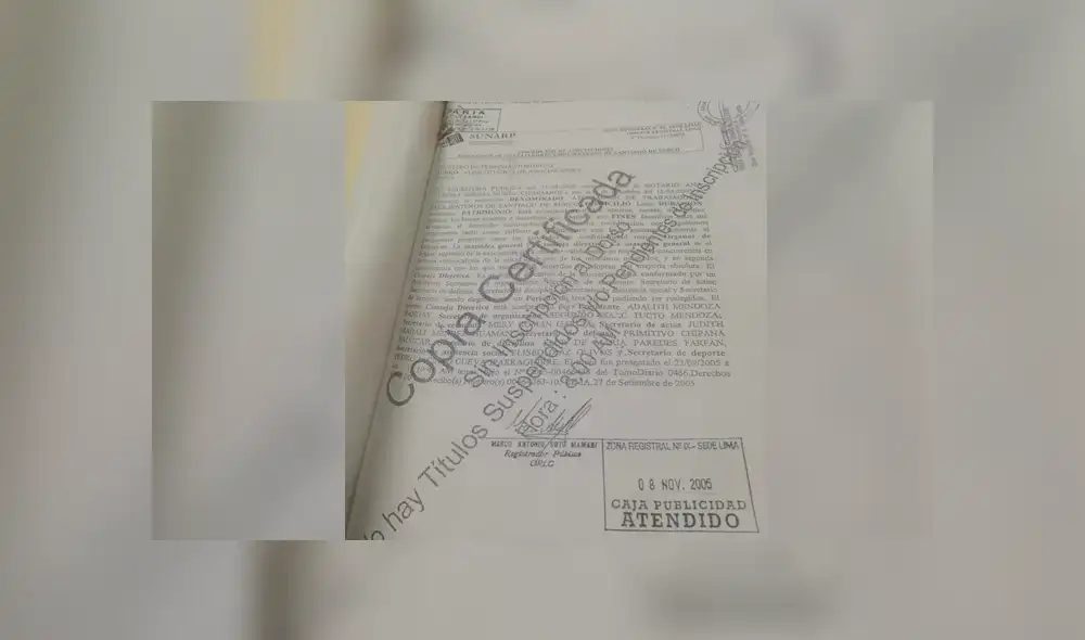 Inscripción de la Asociación de Emolienteros de Surco en Registros Públicos. Inscripción de la Asociación de Emolienteros de Surco en Registros Públicos.
