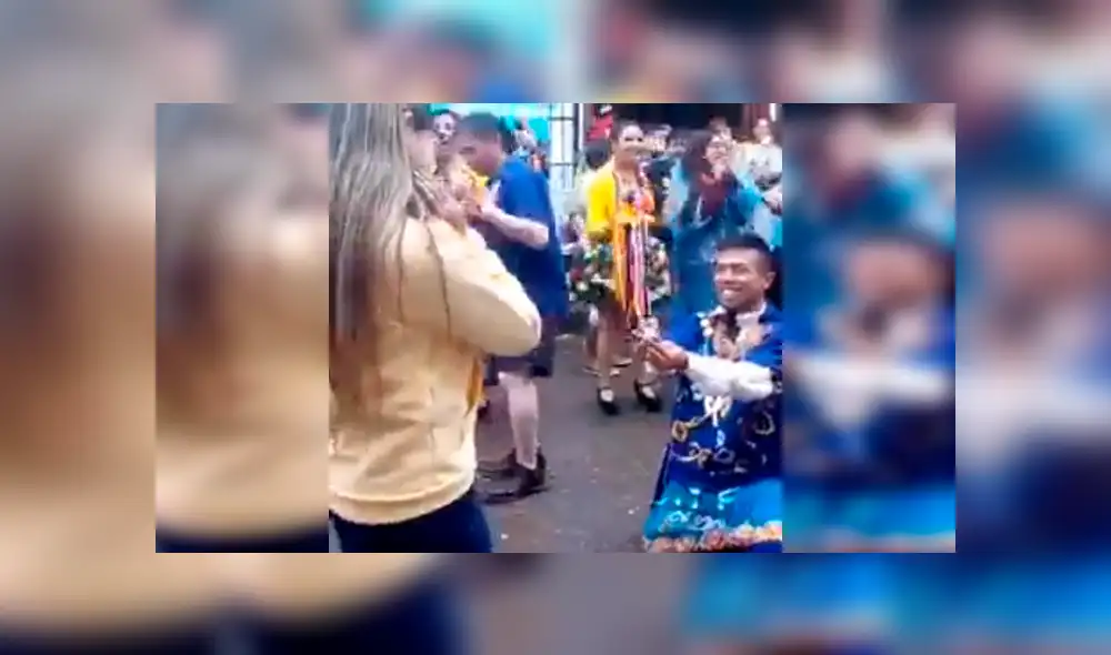 Facebook viral: participó en el Carnaval de Cajamarca y le pidió matrimonio a su pareja [VIDEO]