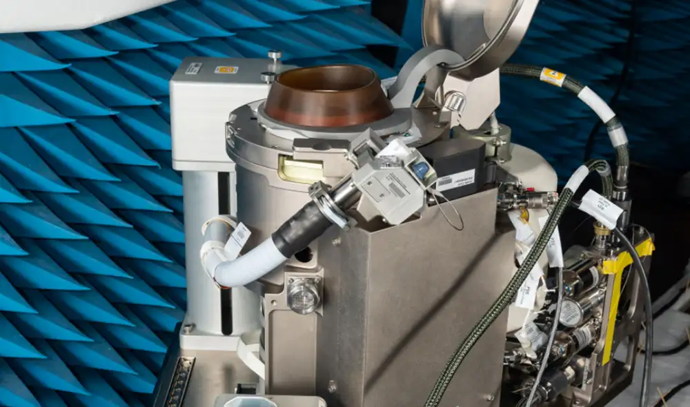 Diseño del inodoro espacial que se lanzó a la EEI. Foto: NASA