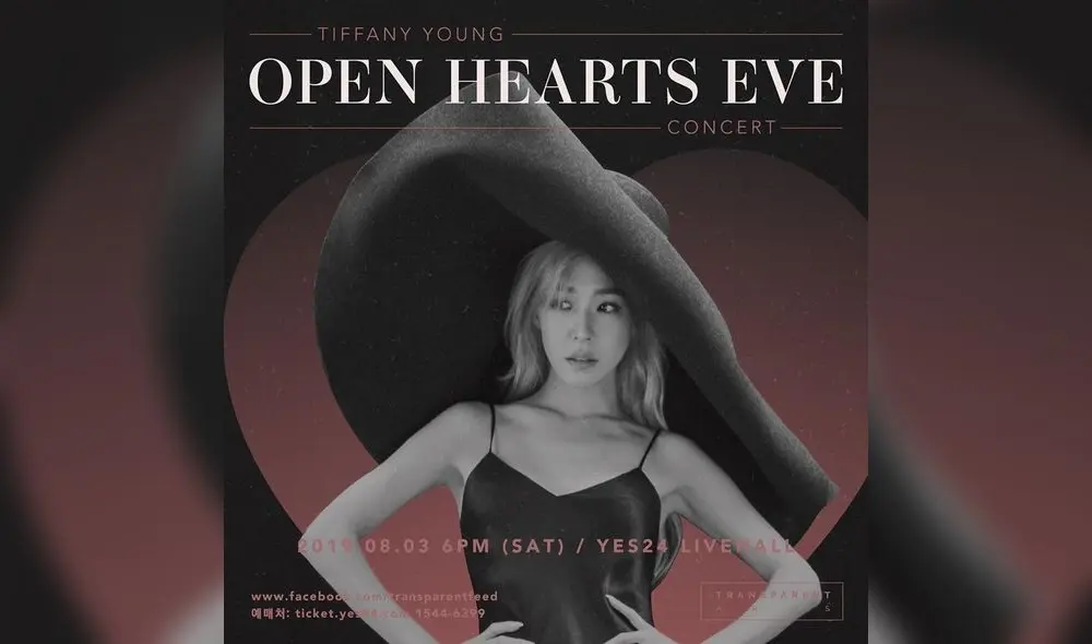 Cartel promocional de “Open Hearts Eve” de Tiffany Young. Cartel promocional de “Open Hearts Eve” de Tiffany Young.