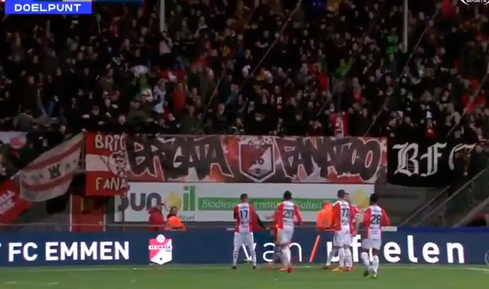 Peña selló la victoria de su equipo con un gol a los 79'. Foto: Fox Sports 3.