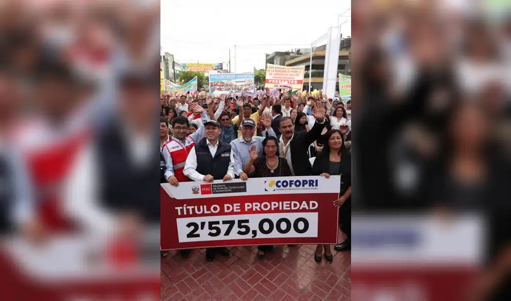 10 millones de personas se benefician con sus títulos de propiedad 10 millones de personas se benefician con sus títulos de propiedad
