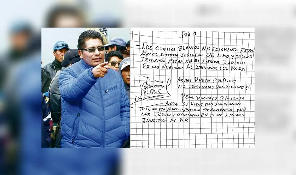 Walter Aduviri escribió una nueva carta desde el penal de Yanamayo en Puno. Walter Aduviri escribió una nueva carta desde el penal de Yanamayo en Puno.